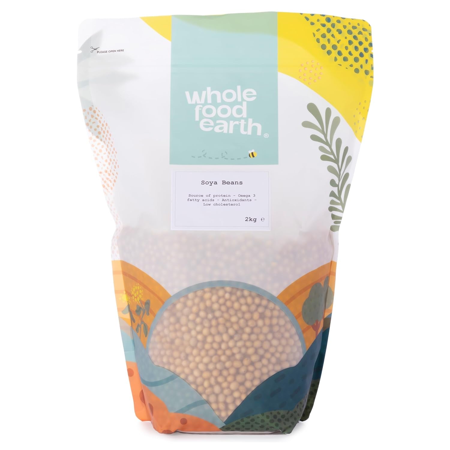 Wholefood Earth Soja – gentechnikfrei – natürlich – vegan – milchfrei – ohne Zuckerzusatz 1 kg