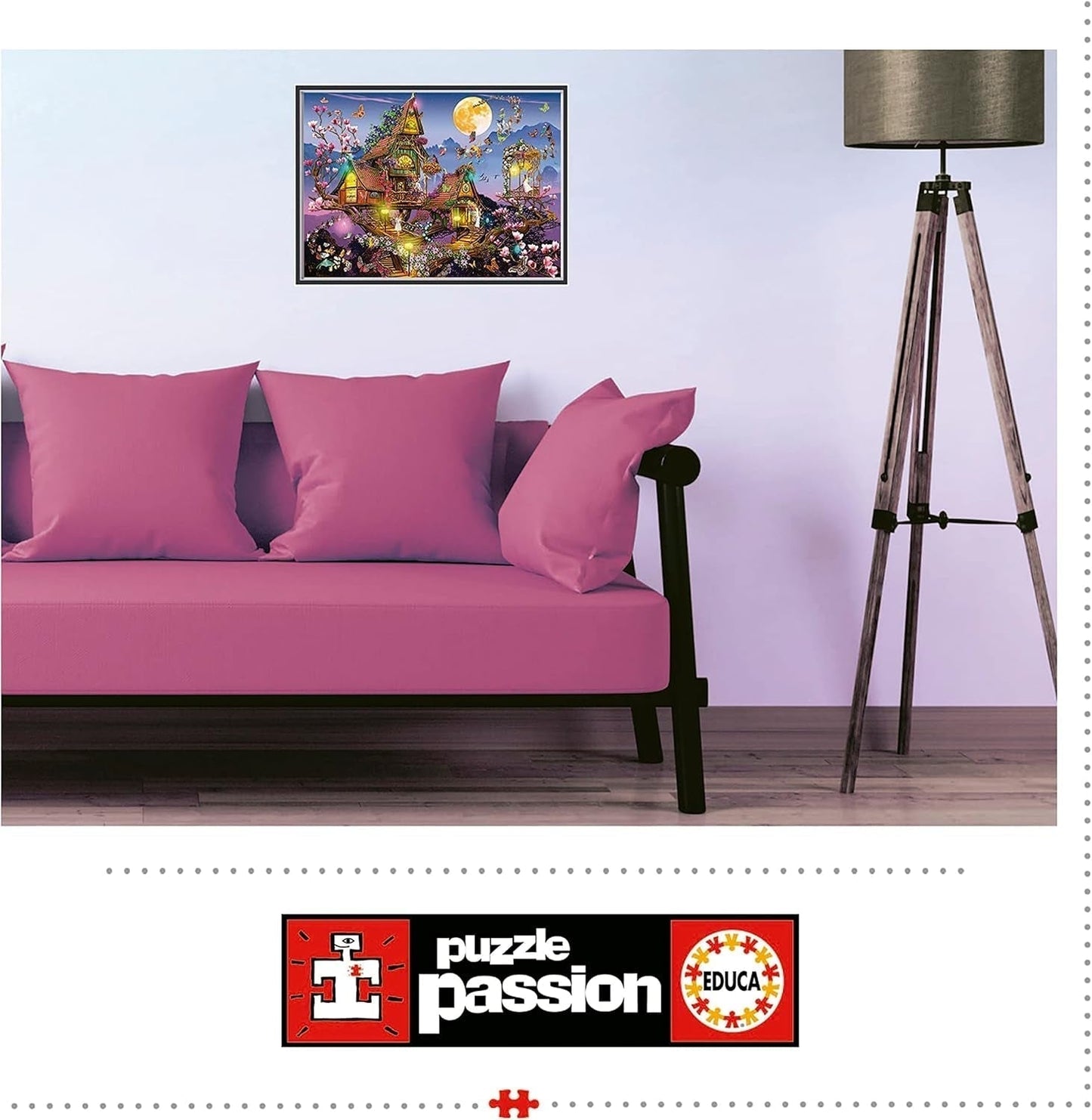 Educa - Puzzle 500 Teile für Erwachsene | Feenhaus, 500-teiliges Puzzle für Erwachsene und Kinder ab 11 Jahren, Fantasy, Märchen, Feen (19554) Puzzle Naty Shop