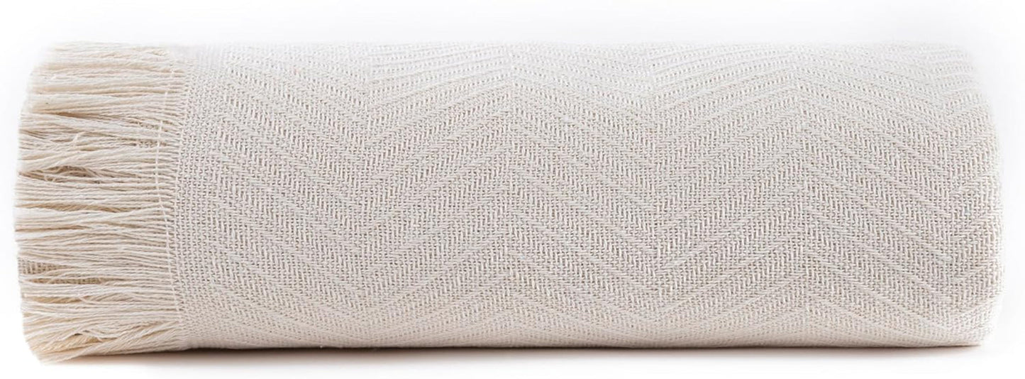 Todocama Multifunktions-Tagesdecke, Tagesdecke, Tagesdecke, Sofabezug, Jarapas, Fischgrätenmuster (230 x 260 cm, Sandbeige). Betten und Decken Besuche den Todocama-Store Cremefarben 230 x 260 cm