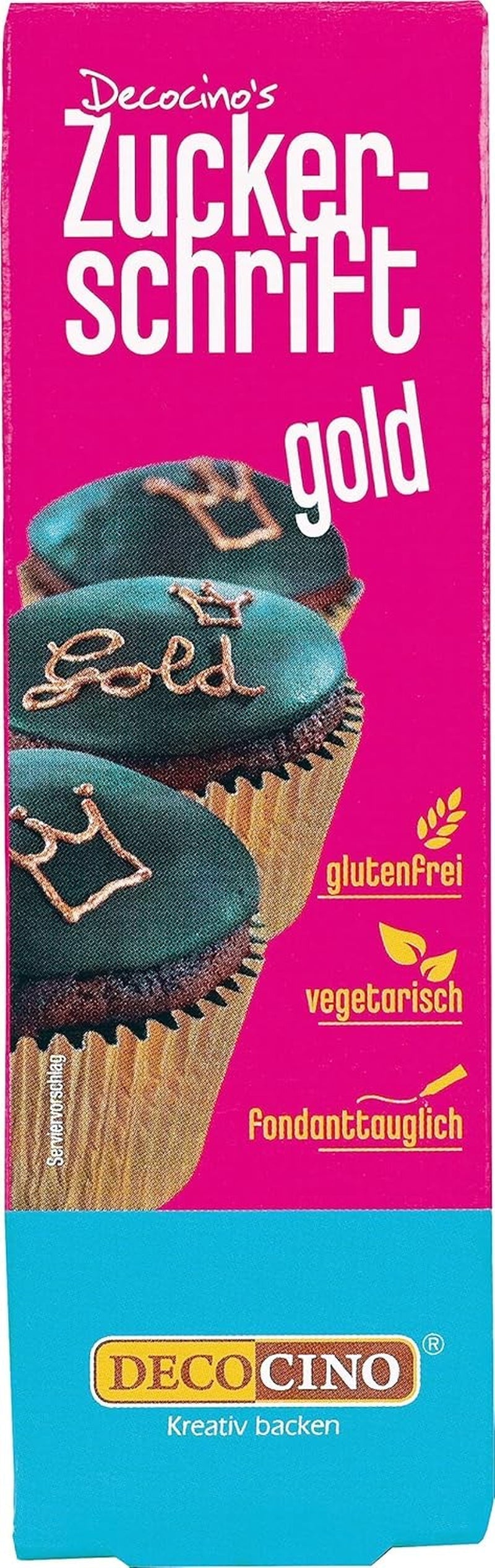 Decocino Red Sugar Lettering – Schriftzug mit Lebensmittelfarbe – Praktische Tube zum Beschriften von Fondant und Zuckerguss – Backdekorationen für Kuchen, Torten und Cupcakes! (2er-Pack)