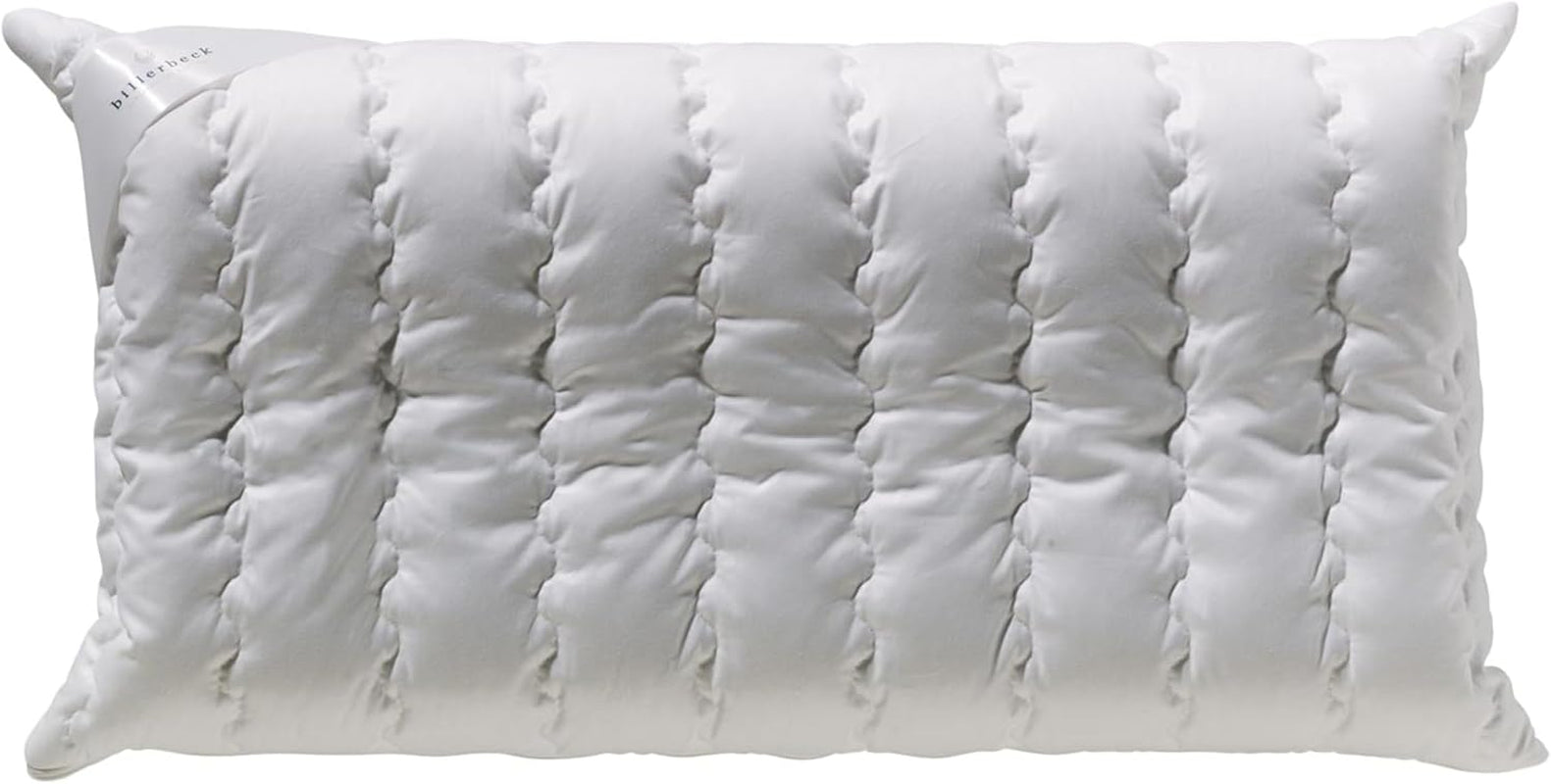 Billerbeck Kissen S20 Latex – Nackenkissen in 40 x 80 cm – Nackenstützkissen mit weichem Latexkern, weiß Naty Shop Standardkissen Viscoschaum