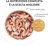 Lachs-Thunfisch in Gelee, komplettes Nassfutter für Katzen, in Dosen, mit zusätzlichen Vitaminen, 100 % natürlich, 6 x 85 g