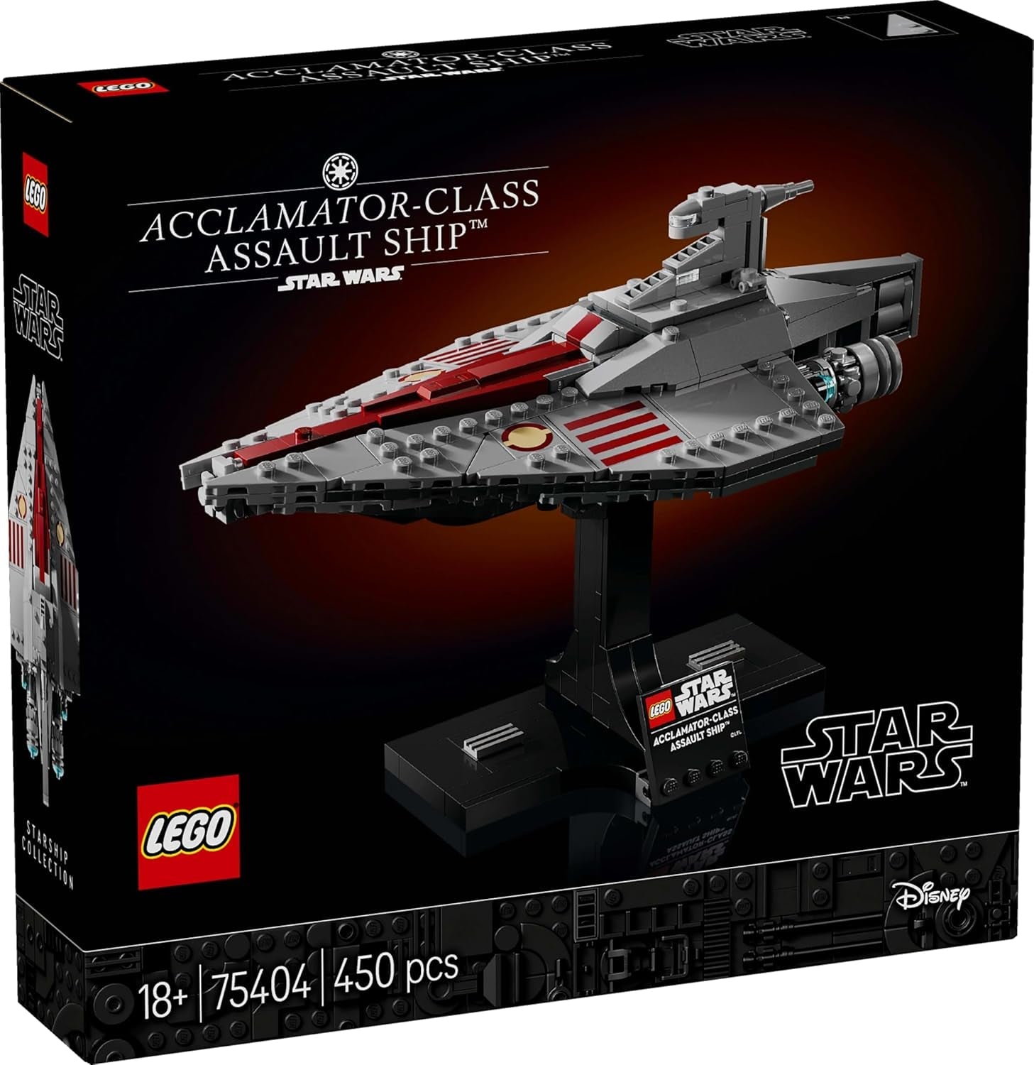 LEGO Star Wars 75404 Angriffsschiff der Acclamator-Klasse aus „Angriff der Klonkrieger“ – Raumschiff zum Sammeln, Bauen und Ausstellen – Fantasy-Bauset – Geschenk für Erwachsene und Teenager-Fans. Bausets Besuchen Sie den LEGO-Store