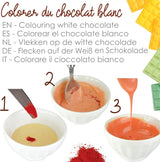 Altspeiseöllösliche Pulverfarbe 4012, Rot, Blau und Gelb, Gewicht 15 g, 3 Stück, farbig