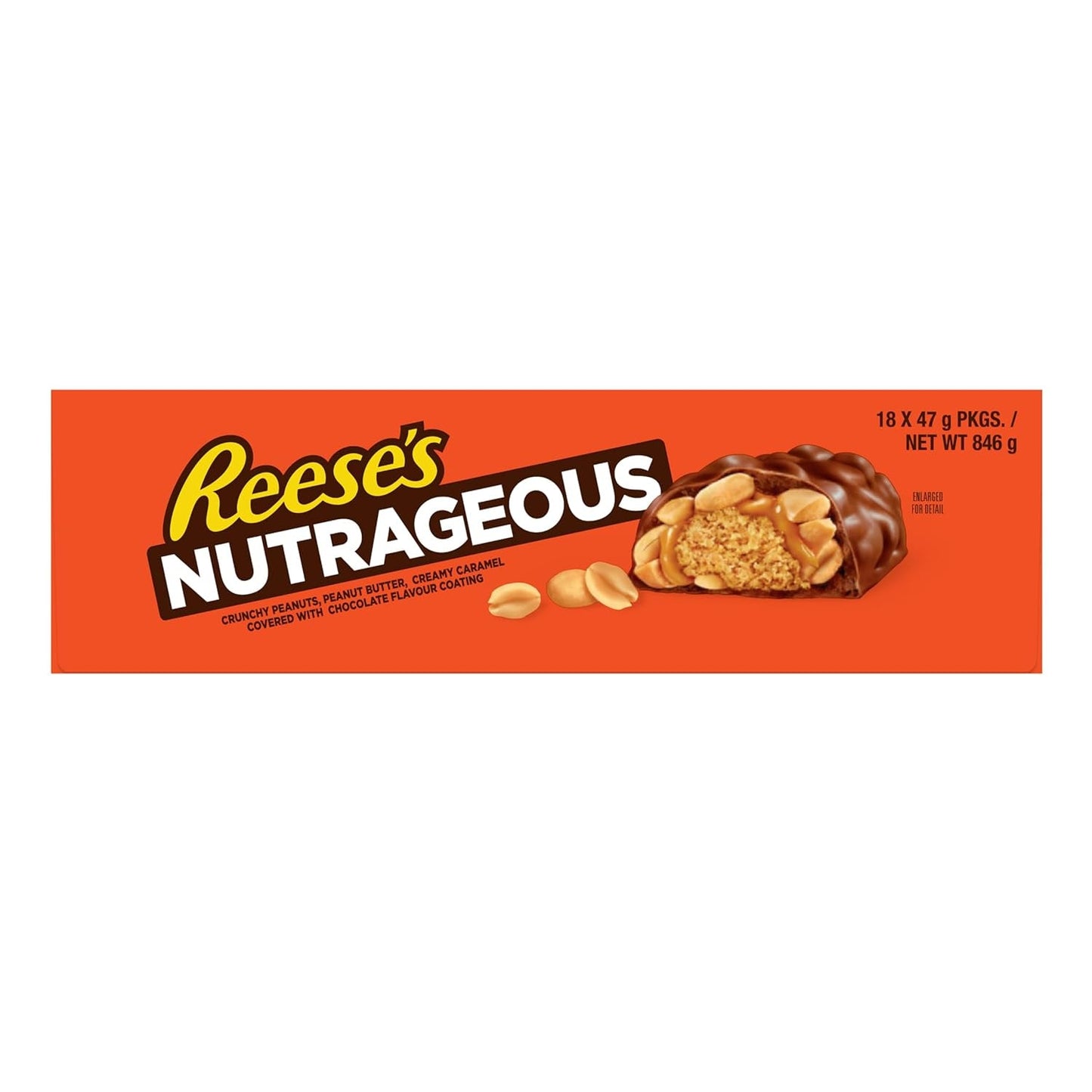 Nutrageous Peanut Butter – Erdnussbutter-Schokoriegel: 18 Stück (18 x 47 g)