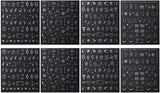 3D-Nagelaufkleber, silberfarben, metallisch, Nagelaufkleber für Frauen, Stern, Mond, Sonne, Nagelfolie, selbstklebende Aufkleber, Schmetterlings-Nagelaufkleber, Nagelaufkleber, Nageldesign-Zubehör, 8 Stück