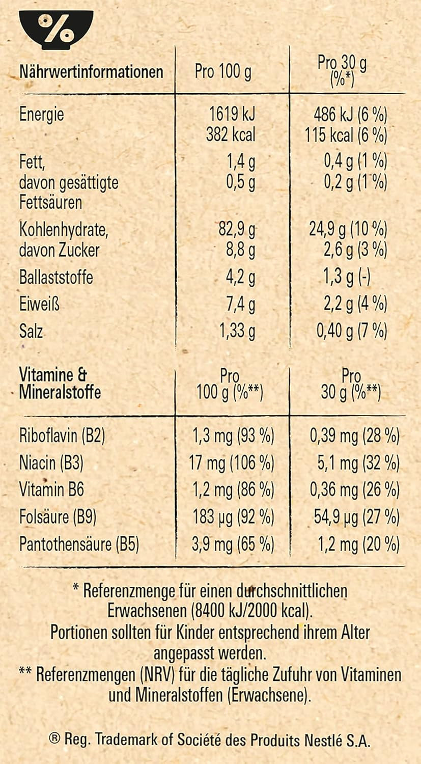 Nestlé Cereals Cornflakes, klassische Cornflakes, glutenfrei, 1er Pack (1 x 375 g)