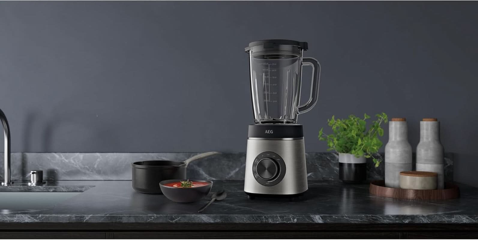 AEG TB6-1-6S STANDMIXER / Geschwindigkeitsregelung 3 Programme Smoothie ICE Funktion Küche Naty Shop