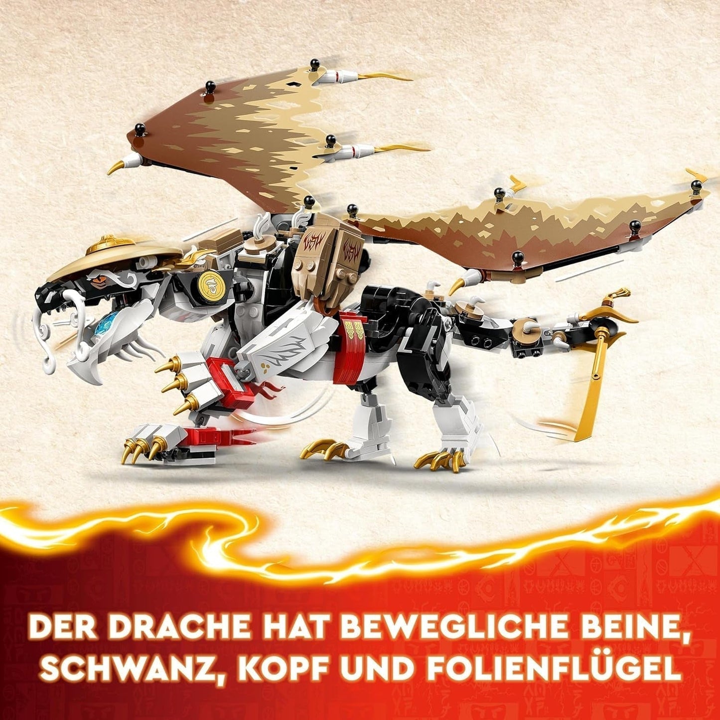 LEGO NINJAGO Egalt Drachenmeister, Ninja-Set mit Drachenspielzeug und 5 Figuren inklusive Lloyd und NYA, Drachenmeister, Geschenk für Jungen und Mädchen ab 8 Jahren 71809 Bausets Beuche den LEGO-Store