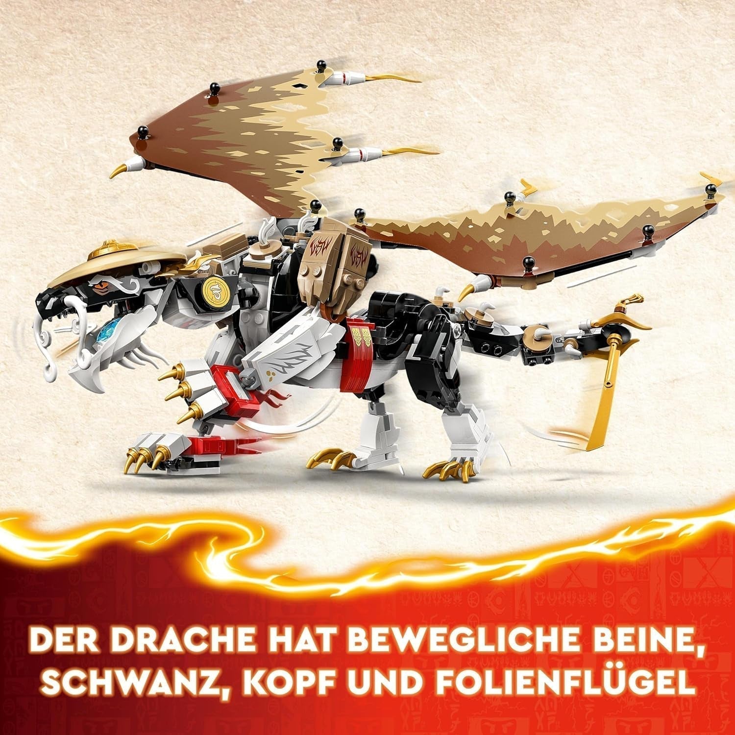 LEGO NINJAGO Egalt Drachenmeister, Ninja-Set mit Drachenspielzeug und 5 Figuren inklusive Lloyd und NYA, Drachenmeister, Geschenk für Jungen und Mädchen ab 8 Jahren 71809 Bausets Beuche den LEGO-Store