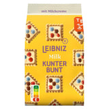 LEIBNIZ Kunterbunt Milch, 12er Pack, Knusprige Kekse mit Milchcreme und Schokoladenstückchen (12 x 125 g)