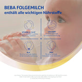 BEBA 2 - Folgemilch nach 6 Monaten, mit 5 HMO-Komplex, altersgerechter Proteingehalt, laktosefrei, palmölfrei, fischölfrei, Babynahrung, Babymilchpulver, 3er Pack (3 x 800g)