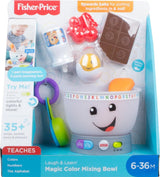Fisher-Price Laugh & Learn Baby-Lernspielzeug, magische Farbrührschüssel mit Musik und Lichtern für 6 Monate+, GJW20 Babyspielzeug Naty Shop