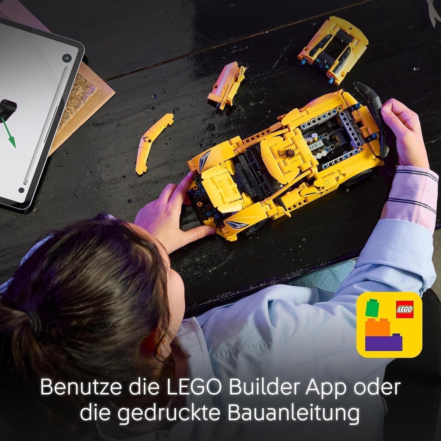 LEGO Technic Chevrolet Corvette Stingray – Bauspielzeug zum Sammeln – Spielzeugsportwagen – Automodell – Geschenk für 9-jährige Jungen und Mädchen, die Spielzeugautos lieben 42205 Bausätze Besuchen Sie den LEGO-Store