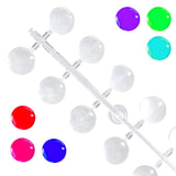 120 Stück Nagel-Display-Punkte, farbige Klebepunkte, zum Aufdrücken der Nägel, Nagel-Display-Punkte, Nagelproben, Nagelspitzen, Do-It-Yourself-Nagelzubehör, Nagel-Display, Nagelspitzen für Gelnägel, transparent, selbstklebend