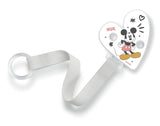 NUK Schnullerkette und Clip | für Schnullerringe | Robust und bruchfest | Disney Mickey Mouse