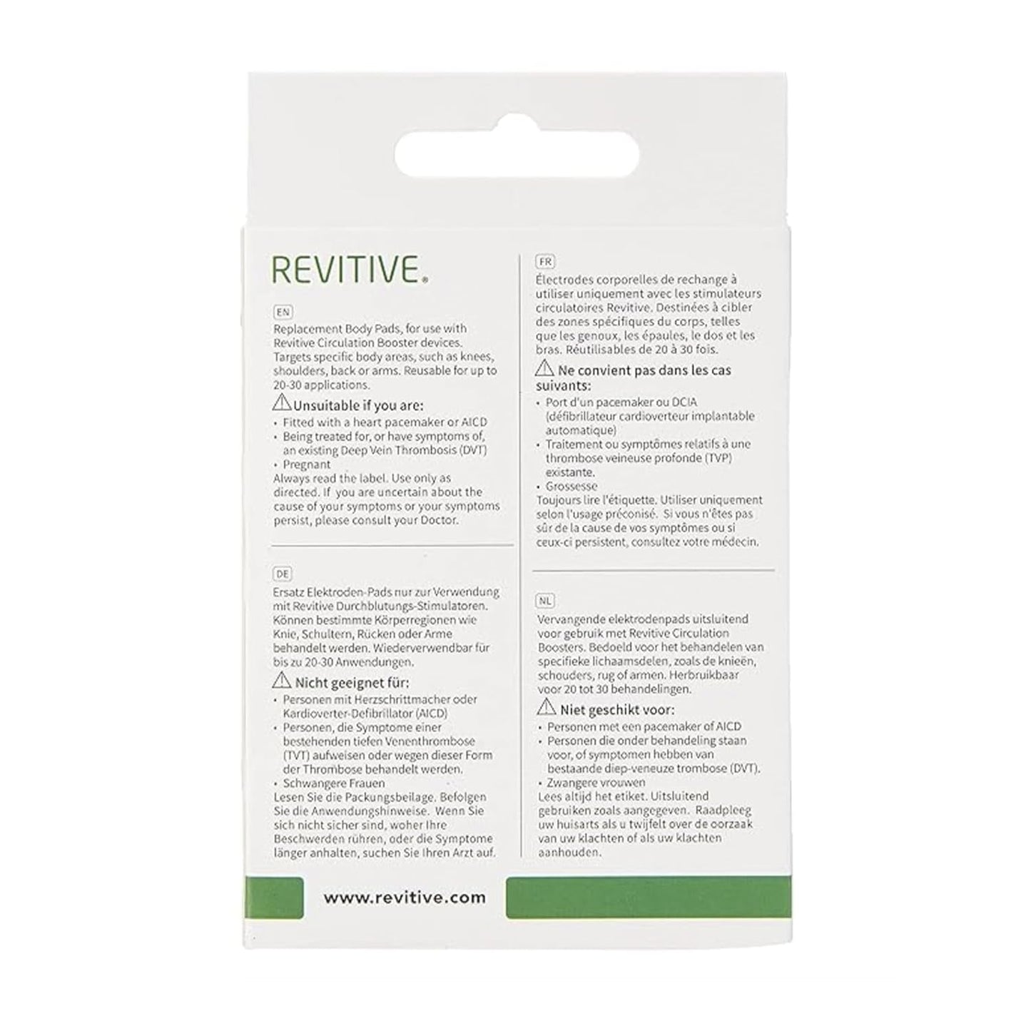 Revitive TENS PADS Durchblutungsstimulator