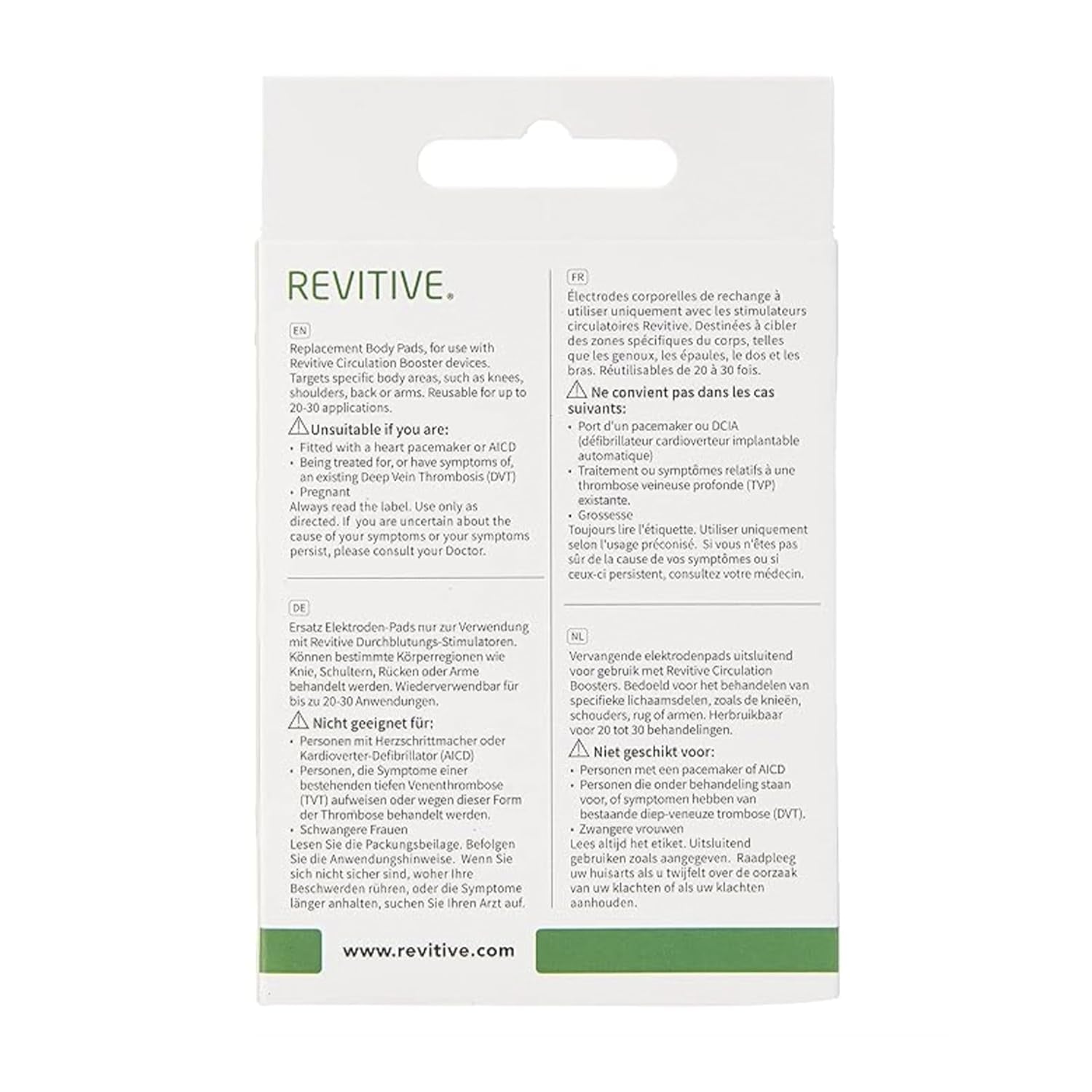 Revitive TENS PADS Durchblutungsstimulator