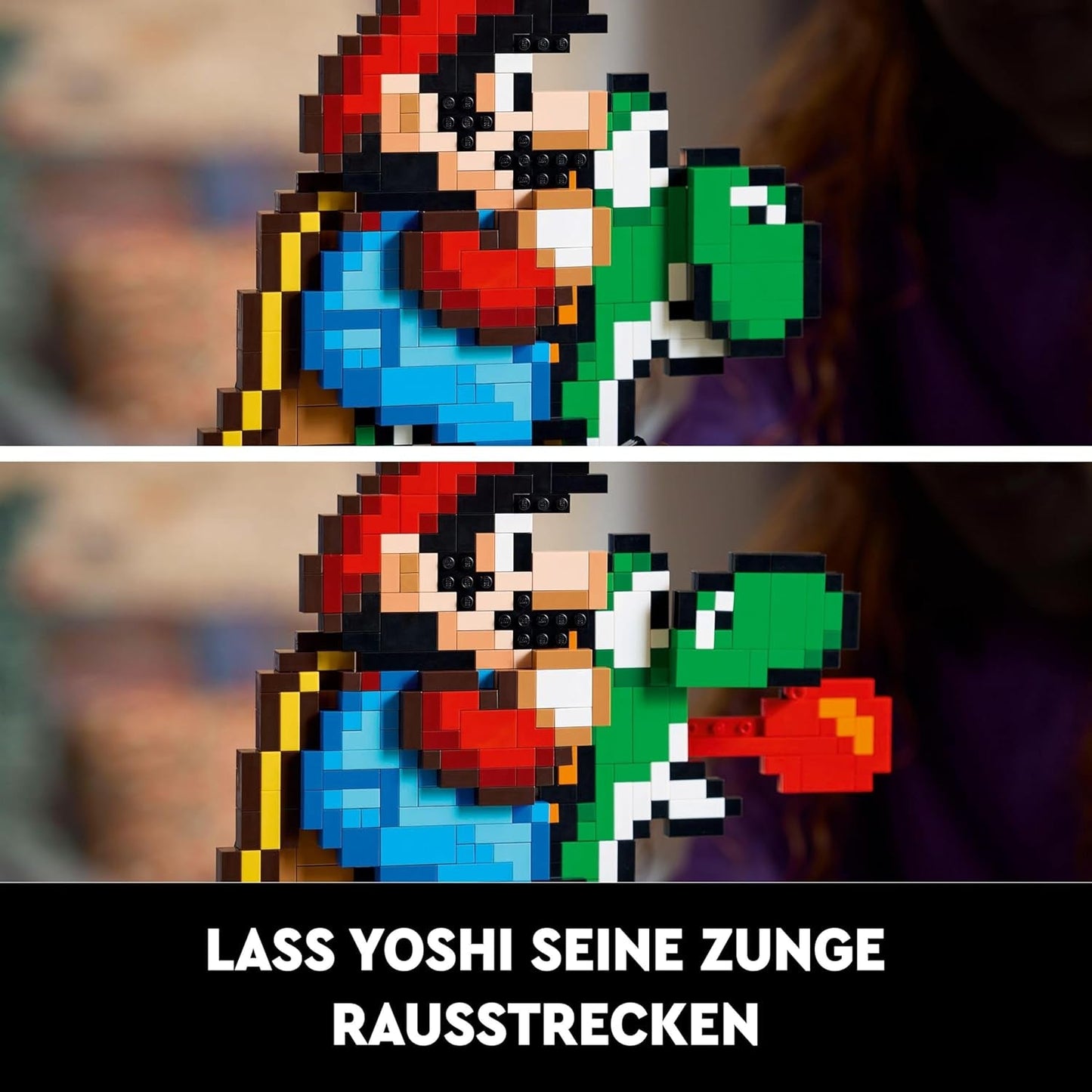 LEGO Super Mario World: Mario & Yoshi Nintendo-Sammelset, Pixelfiguren, Modellbau und -ausstellung, Heimdekoration und Sammlerstücke, Modellbausatz und Geschenk für erwachsene Fans 71438 Bausets Besuchen Sie den LEGO-Store