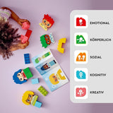 LEGO DUPLO Big Feelings, Bau-Stapelspiel mit 23 bunten Steinen und 4 Figuren, Motorikspielzeug zur Förderung der sozialen und emotionalen Entwicklung kleiner Kinder ab 18 Monaten 10415 Bausets Beuche den LEGO-Store