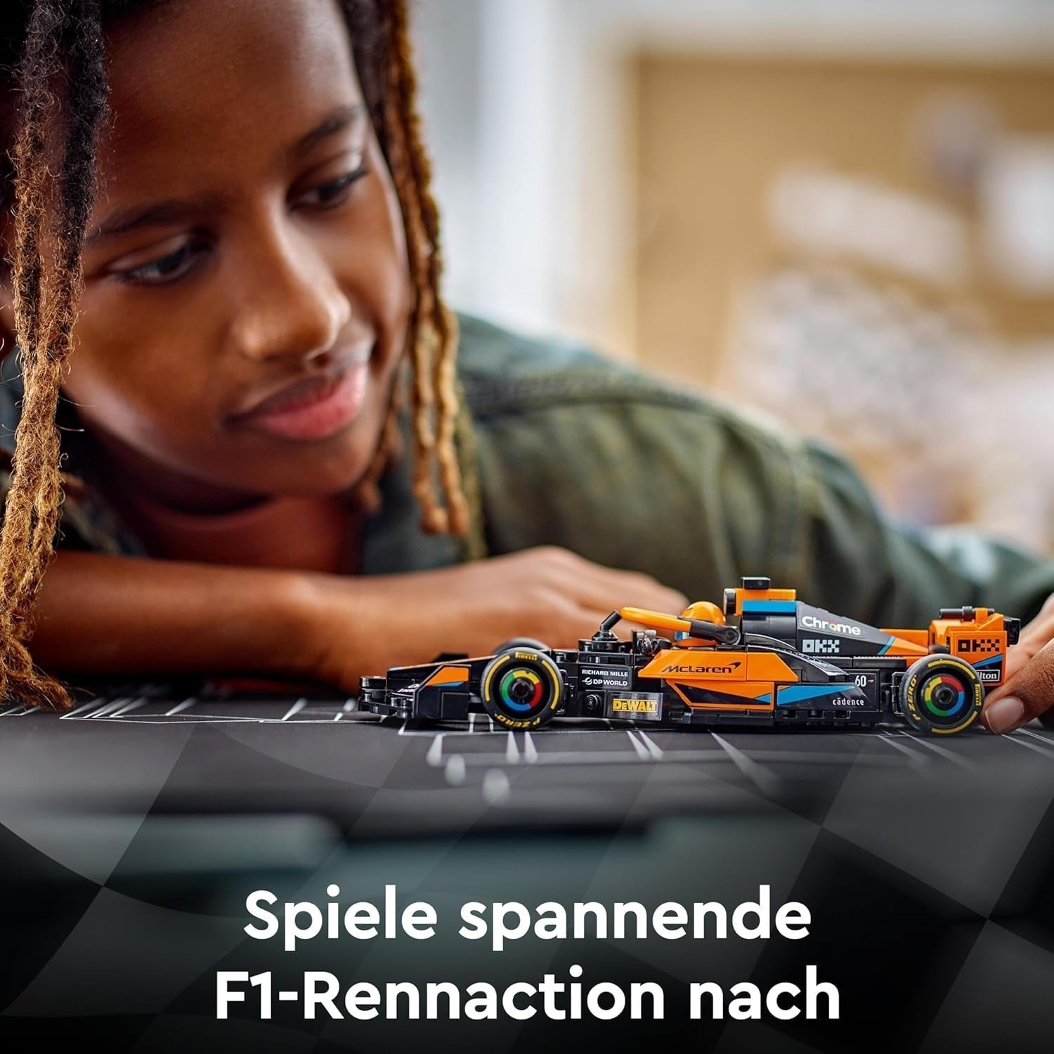 LEGO Speed Champions Mclaren Formel-1-Rennwagen 2023, Spielzeug für Jungen und Mädchen ab 9 Jahren, die gerne selbstständig spielen, baubares Fahrzeugmodell, Kinderzimmerdekoration 76919 Bausets Besuchen Sie den LEGO-Store
