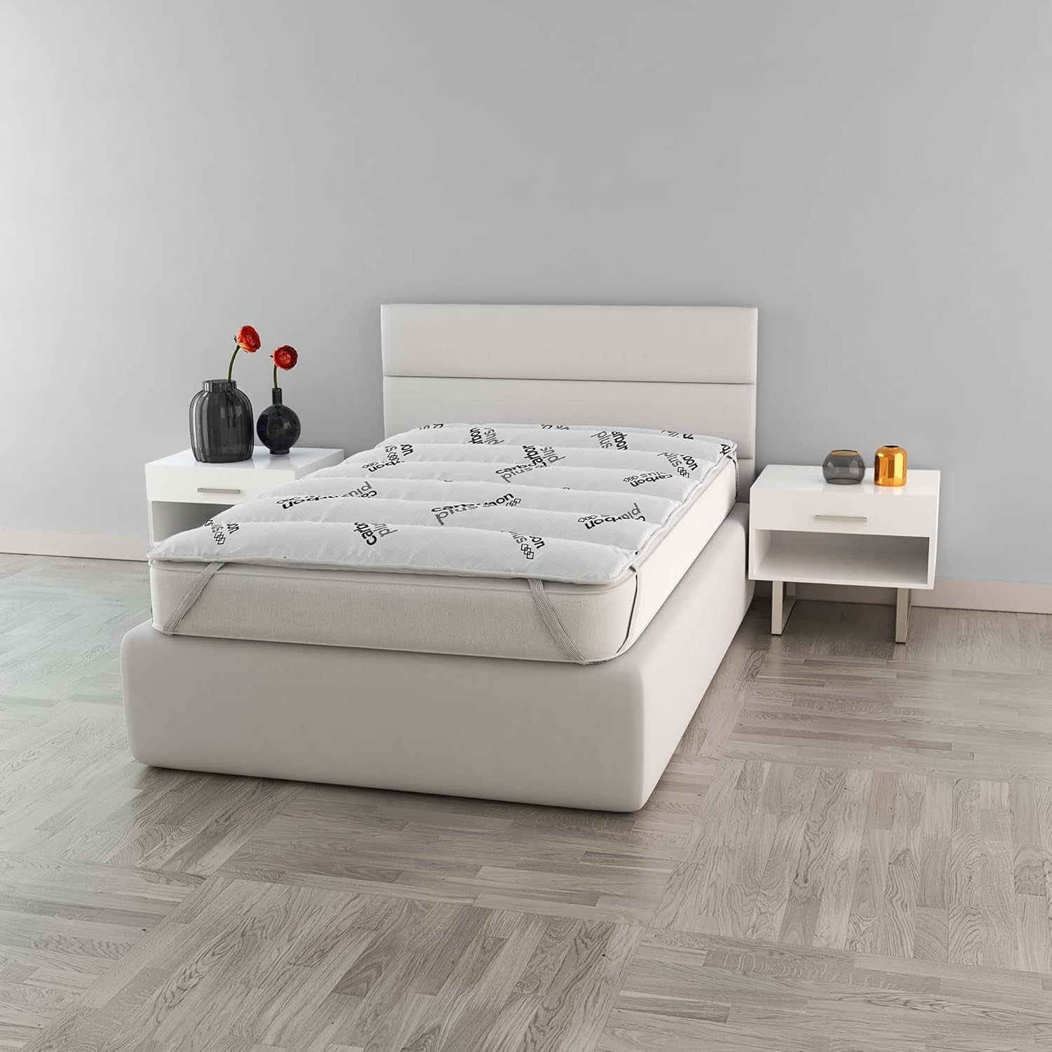 MB Home Italia, Topper, Thermocontrol, Doppelbett 160 x 195 cm Bettdecken und Steppdecken Naty Shop Kleines Doppelbett 120 x 195 cm Anthrazit