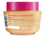 L'Oréal Paris Elvital Anti Spliss Haarmaske für langes, strapaziertes Haar, Intensive Ausspülbehandlung, Mit pflanzlichen Vitaminen und Rizinusöl, Dream Length Super Build-up Mask, 1 x 300 ml Naty Shop Haarmaske