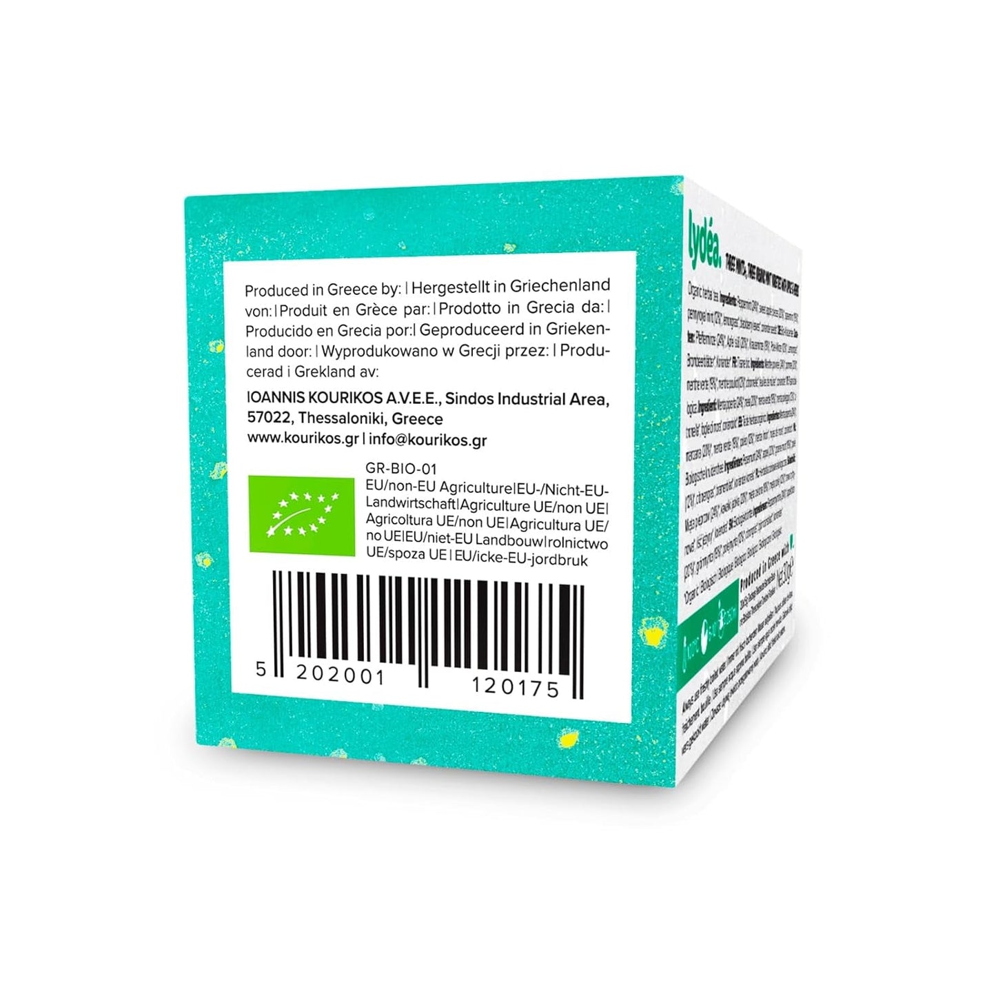 Lydea Three Mints+ Bio-Kräutertee mit drei Sorten Minze, Apfel und Kräutern, 60 Pyramiden, 3er-Pack [3 x 20 Pyramiden]