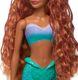Mattel Disney Ariel – Die kleine Meerjungfrau-Puppe, inspiriert vom Film „Die kleine Meerjungfrau“, Meerjungfrau-Spielzeug, positionierbar, Disney-Geschenke, Spielzeug für Kinder ab 3 Jahren, HLX08