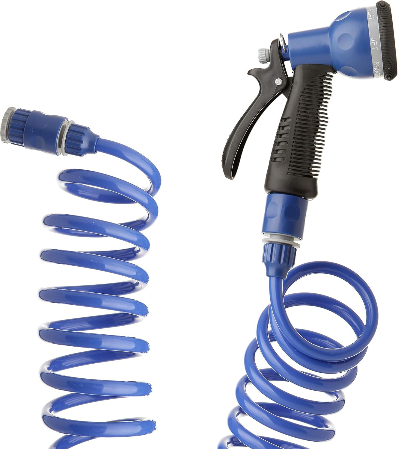 TATAY Spiralschlauch-Set 10 m mit Kunststoffzubehör mit UV-Schutz, ideal für Terrassen und kleine Gärten.