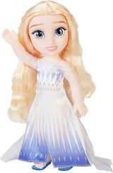 Disney Frozen 2 Elsa-Puppe – 35 cm große, bewegliche Puppe in ikonischem Modekleid und langen, wallenden Haaren für zusätzlichen Spaß, für Mädchen ab 3 Jahren, 214894