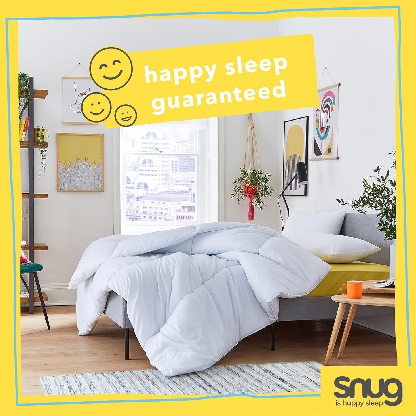 Just Right Snug Duvet, 10,5 Tog, Hohlfaser, weiß, Doppelbett Bettdecken und Steppdecken Naty Shop