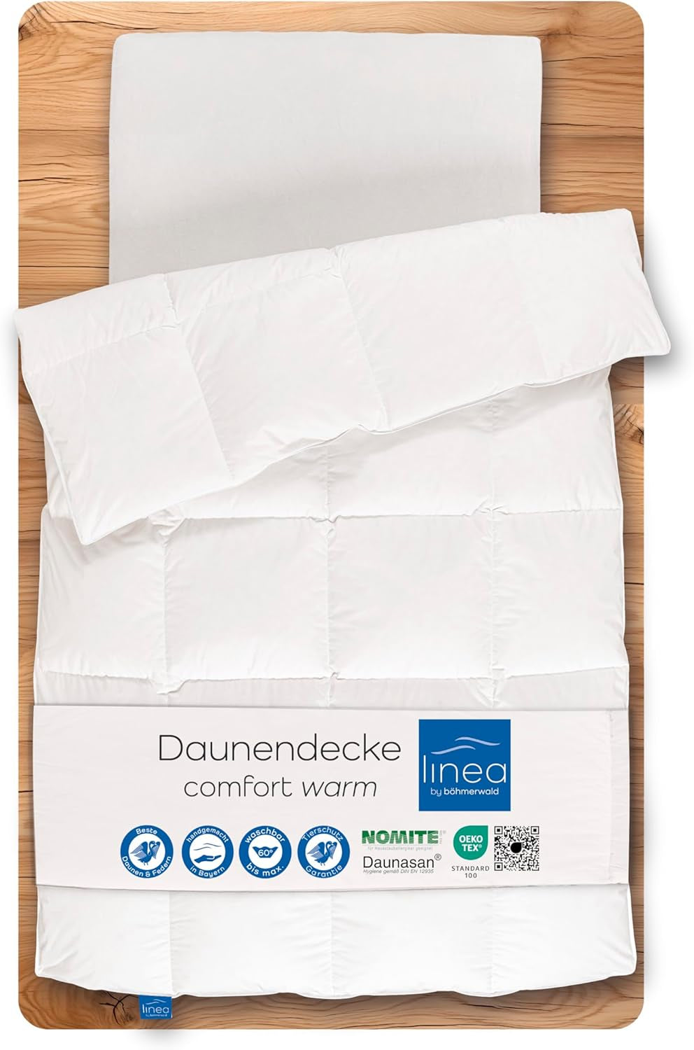 Komfortdecke, (90 Daunen / 10 Federn), weiß, 135 x 200 cm Naty Shop Steppdecken und Steppdecken 200 x 200 cm