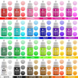 Lebensmittelfarbe – 24 lebendige Lebensmittelfarben zum Backen, Kuchendekorieren, Zuckerguss, Kekse, Fondant und Macarons – flüssige Lebensmittelfarbe für Seifenherstellung und Bastelarbeiten – 24 x 6 ml