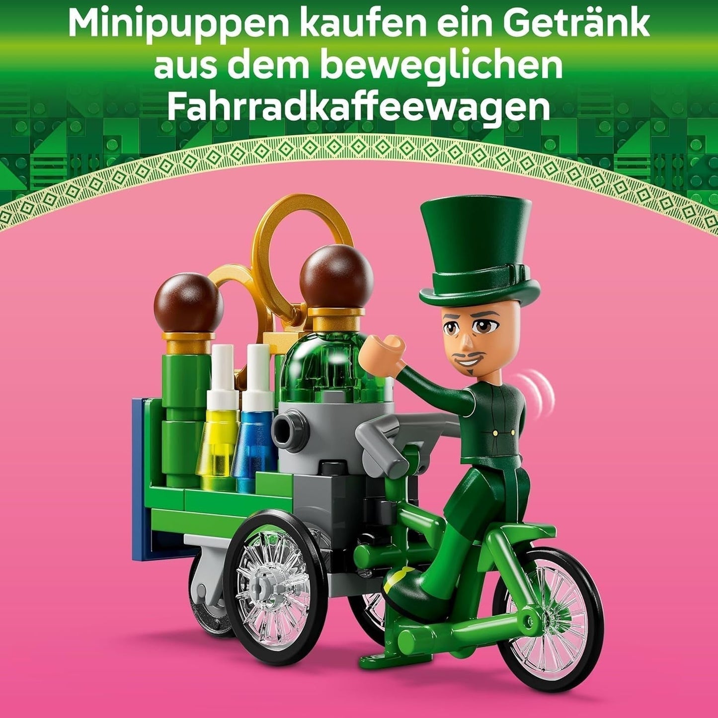 LEGO Wicked Tower-Spielzeug „Welcome to Emerald City“, Glinda- und Elphaba-Minipuppen, Geschenk für Filmfans sowie Mädchen und Jungen ab 9 Jahren, die Puppenhäuser lieben. 75684 Bausets Besuchen Sie den LEGO-Store