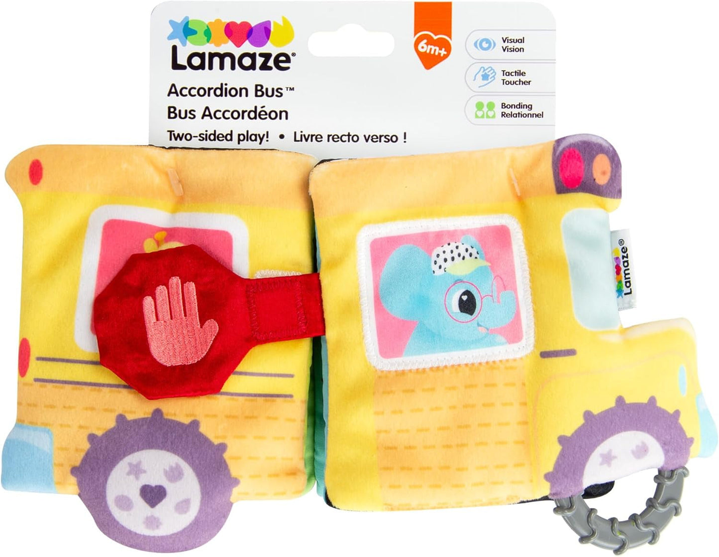 LAMAZE Octivity Time Baby-Sensorspielzeug, weiches Babyspiel und Entdeckung, Oktopus-Kleinkind, geeignet für 6 Monate, Jungen und Mädchen über 1 Jahr. Babyspielzeug Naty Shop Akkordeonbus
