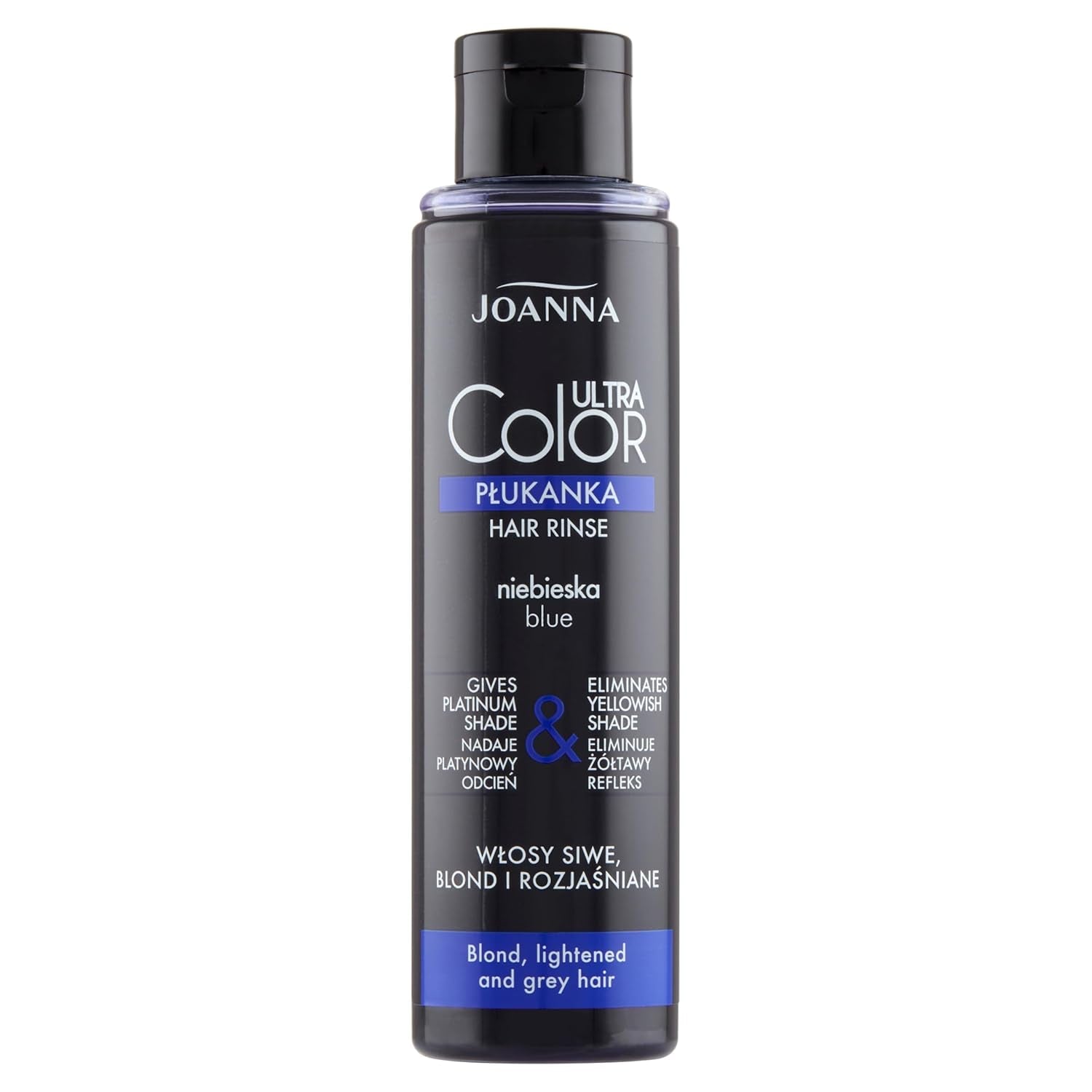 Joanna Ultra Color – Rosa Farbspülung für blondes und helles Haar – Pastellrosa – Natürlicher Glanz – Entfernt den Gelbstich aus graublondem Haar – Temporäre Wirkung – 150 ml Naty Shop Platinum Haarfärbemittel 150 ml (1 Packung)