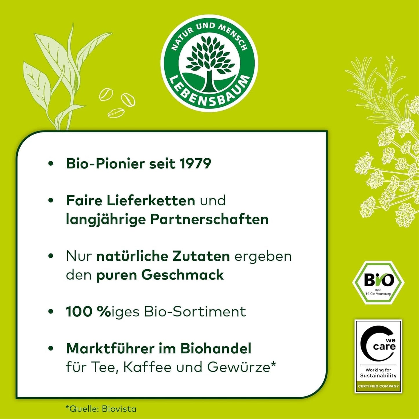 Lebensbaum Oregano, Bio-Gewürz für italienische Gerichte, würzig-herber Gesmack, gerebelt und getrettet, 15 g