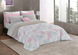 Fantasy T-Fa-Hypnotic-1P Winterdecke, Mikrofaser, Hypnotic, 170 x 260 cm. Steppdecken und Steppdecken Naty Shop Braun/Creme 170 x 260 cm