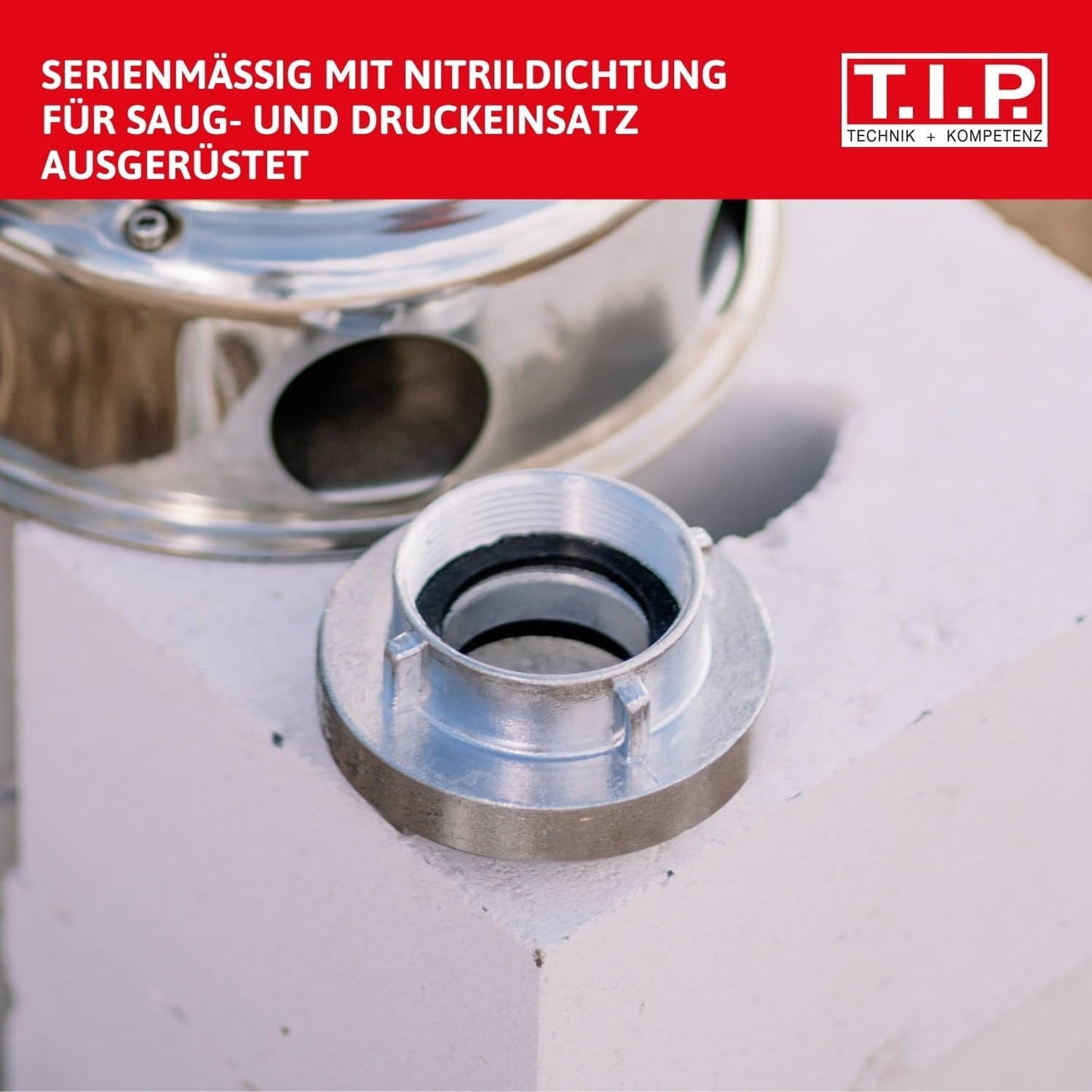 Storz TYP C 52 Kupplung, 2" Innengewinde, für Rohre und Armaturen mit Nitril-O-Ring für Saug- und Druckeinsätze, aus Aluminium, 31092