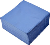 SER4230239 Serviette 40 x 40, 2-lagig, 1/4-Faltung, 100 Servietten, 2-lagig, glatte Kante, blau
