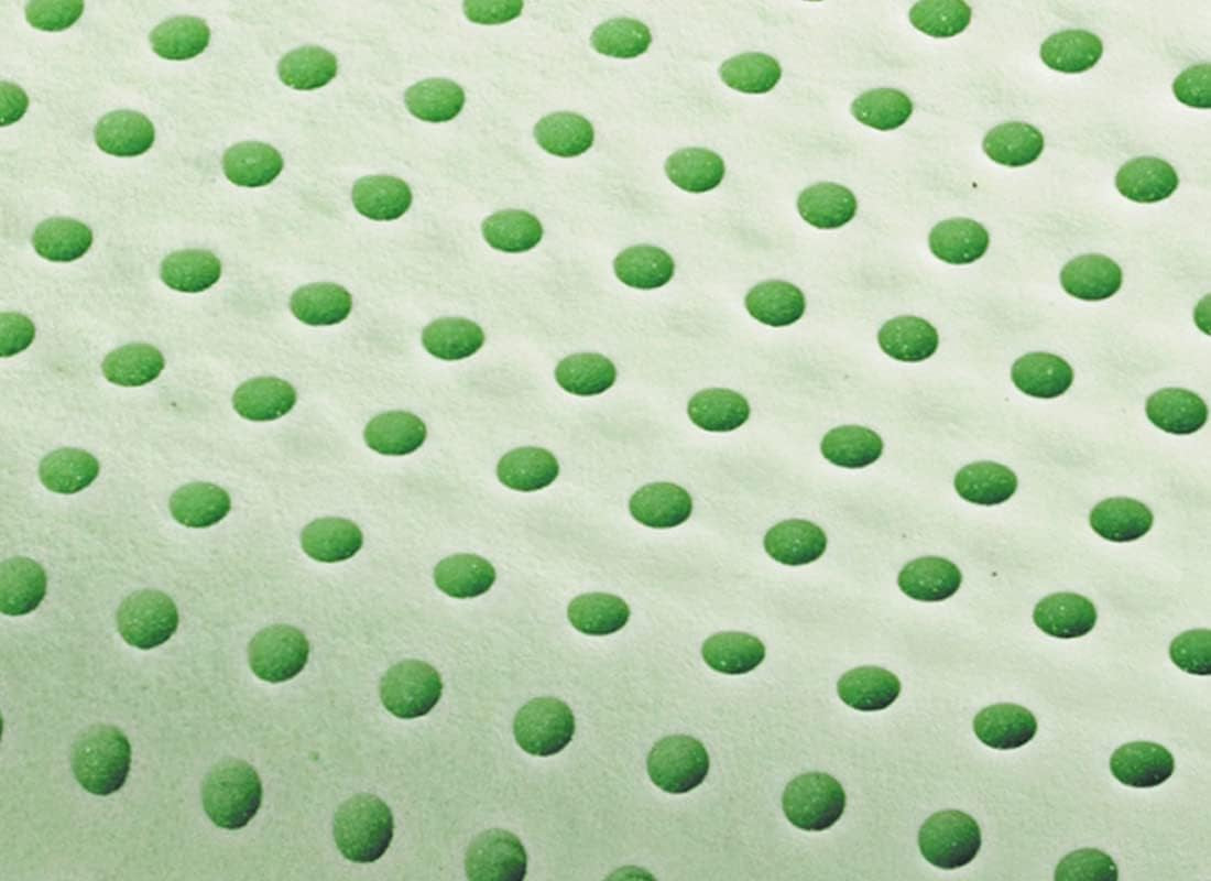Orthopädisches Nackenstützkissen – Bio-Aloe – viskoelastisches Aloe Vera-Kissen, 14 cm hoch, Bezug aus 100 % Baumwolle, Visco-Kissen – Memory-Schaum-Kissen – hergestellt in Italien. Naty Shop Standard-Kissen