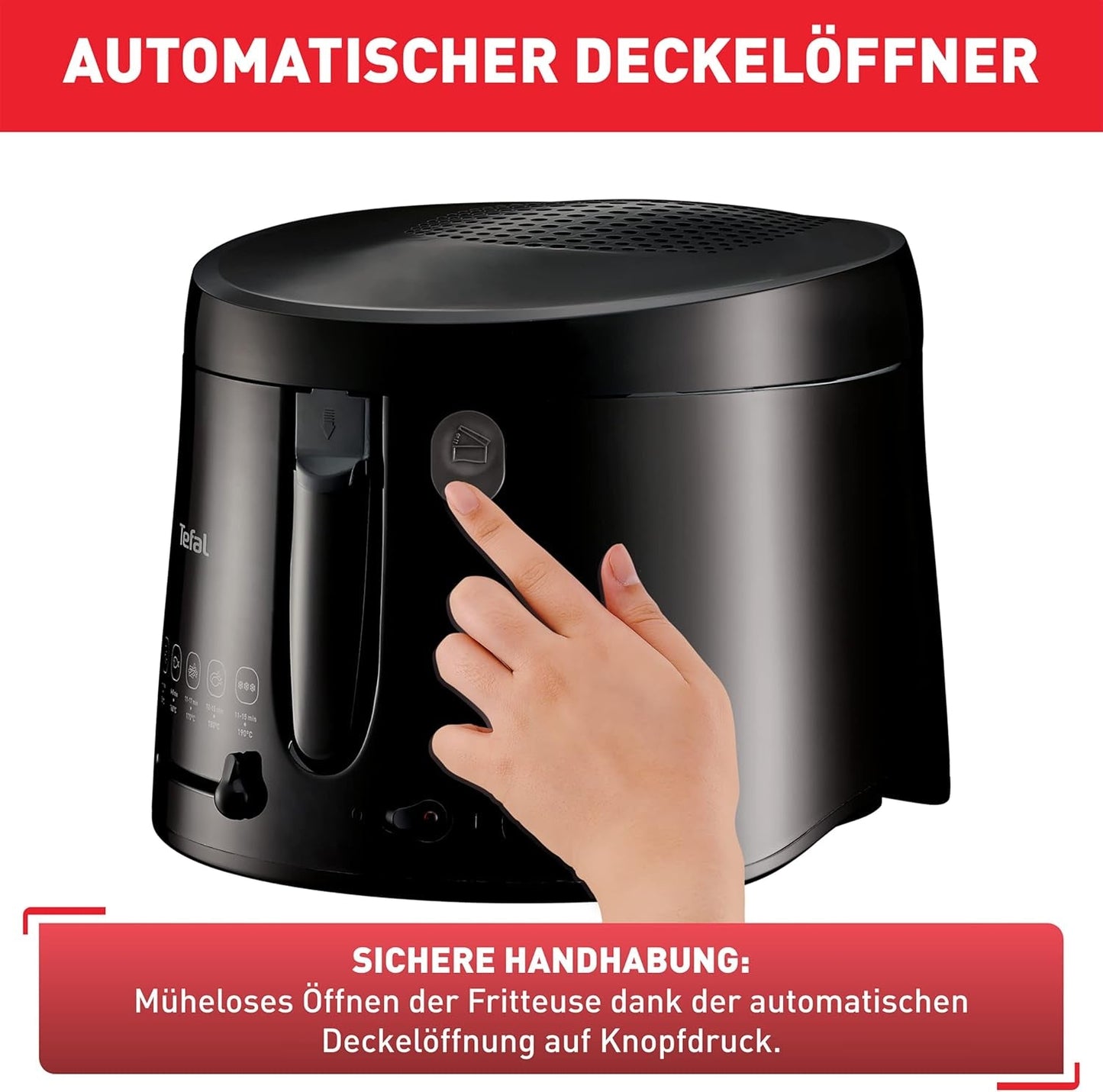 Tefal Maxi Fry Fritteuse, Cool-Wall-Technologie, 1,2 kg, einstellbarer Thermostat. Haushaltsgeräte Naty Shop