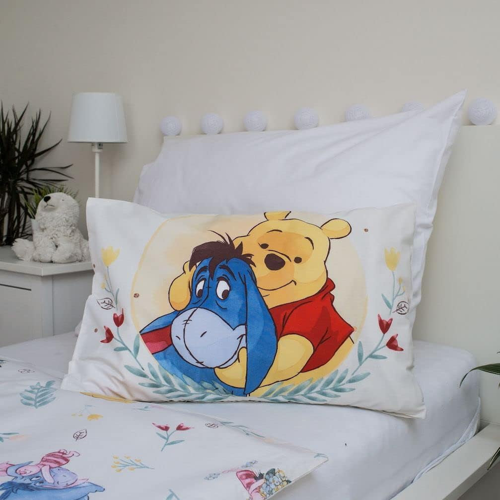 Bettwäsche für Kinder, der Bär Winnie und seine Freunde, 100 % Baumwolle. Bettwäsche – Kinder Naty Shop