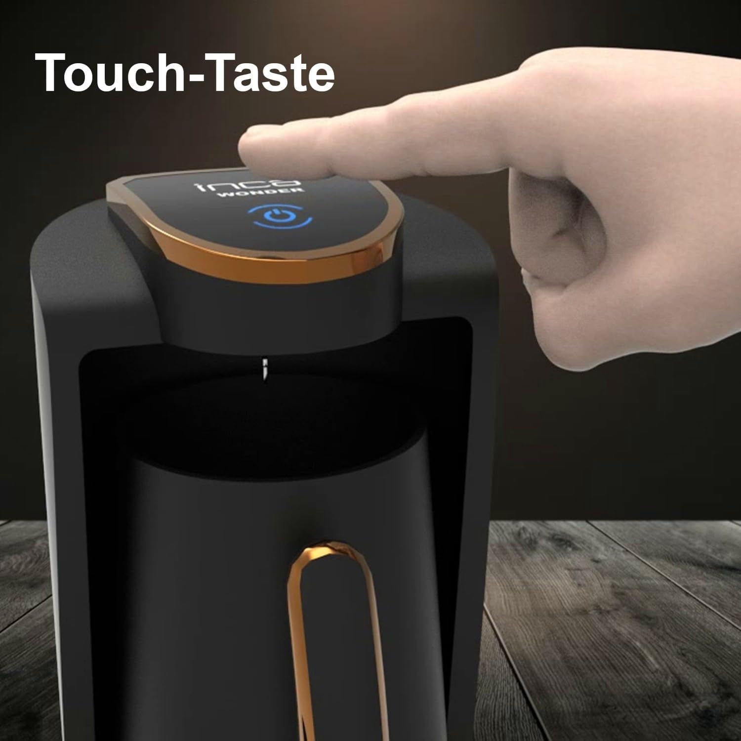 Türkisches Café Inca | Türk Kahve-Maschinen | 250 ml (1–4 Tassen) | 400W | IKM-01 | Schutz gegen Verschütten und Kochen ohne Wasser | Heizplatte aus Edelstahl | Automatisches Herunterfahren | Für einen perfekten türkischen Kaffee
