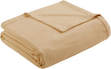 Luxuriöse flüssige Baumwolle von Madison Park, hochwertige, weiche, bequeme Decke aus 100 % ringgesponnener Baumwolle für Bett, Couch oder Couch, Blush Full/Queen Bettdecken und Steppdecken Naty Shop Linens Twin
