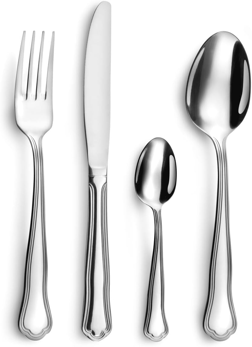 Amefa Besteck CONTOUR URFE, 6 Personen, Edelstahl poliert, 24 Teile Kitchen Naty Shop