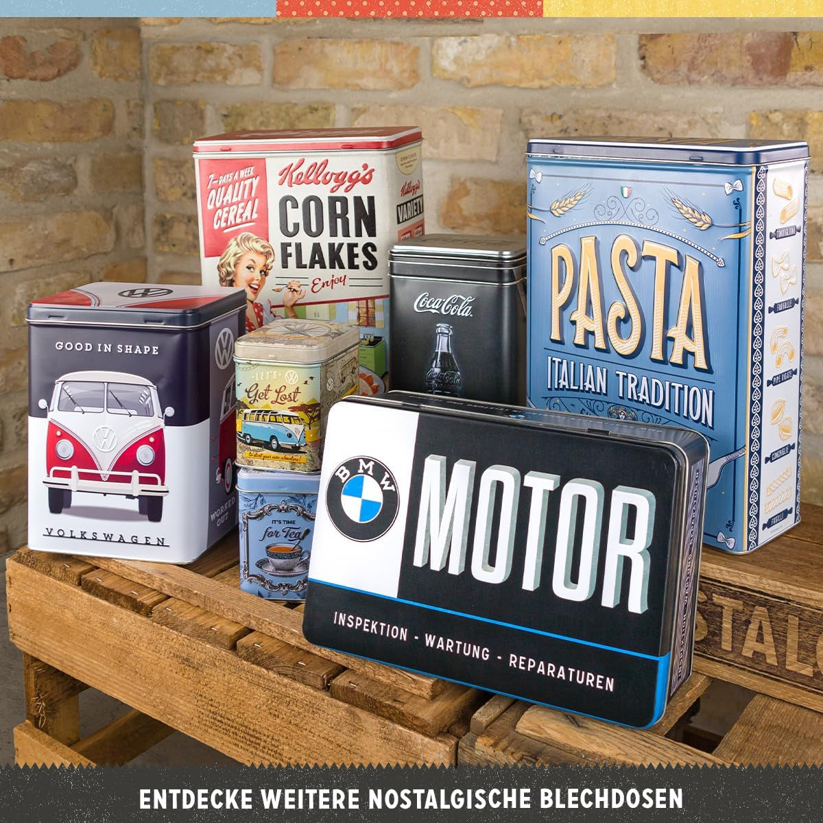 Nostalgic-Art Retro-Aufbewahrungsbox XL, 4 l, Hundefutter – Geschenkidee für Hundebesitzer, Aufbewahrungsbox für Trockenfutter, Vintage-Design Futteraufbewahrungsboxen Naty Shop