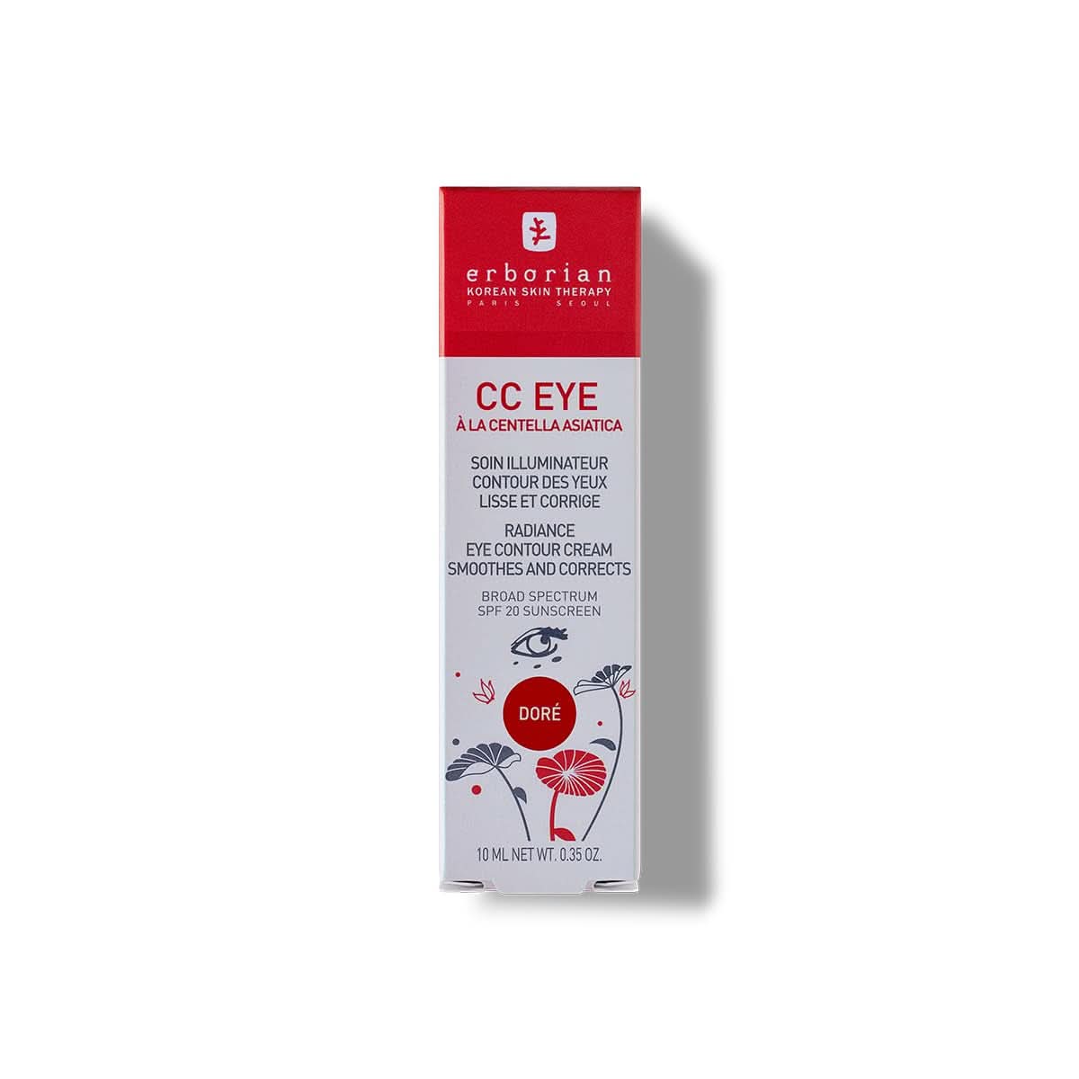 Erborian - CC Eye Cream Gold mit Centella Asiatica - Korrektur der Augenkontur Kosmetik und Schönheit Naty Shop