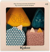 KALOO - Reize - 4 evolutionäre Formen mit Geräuschen - Produkte für Kinder - Stapelspiel - Hör- und Greiffähigkeiten - Ab der Geburt, K227002 Babyspielzeug Naty Shop